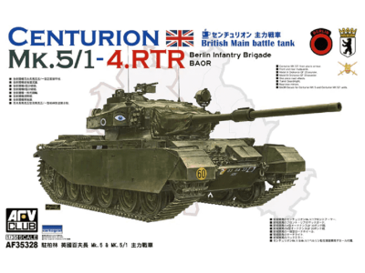 1:35 AFV Club 35328 British MBT Centurion MK.5/1-4.RTR Berlin Infantry Brigade (BAOR) - Afv35328 - AFV35328