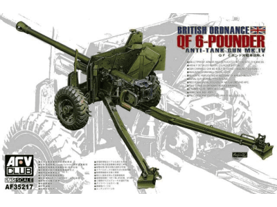 1:35 AFV Club AF35217 British Ordnance QF 6-Pounder Anti-Tank Gun Mk.IV - Afvaf35217 - AFVAF35217