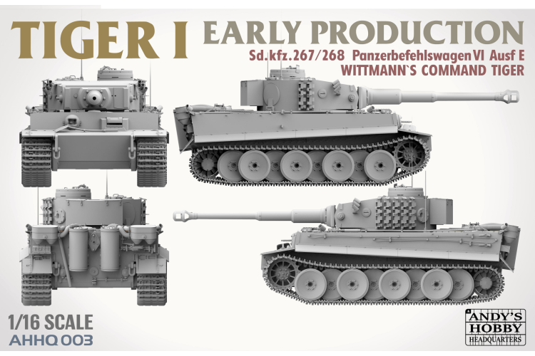 1:16 Andys Hobby Headquarters 003 Tiger I - Early - Command or Early - Ahhq003 2 - AHHQ003