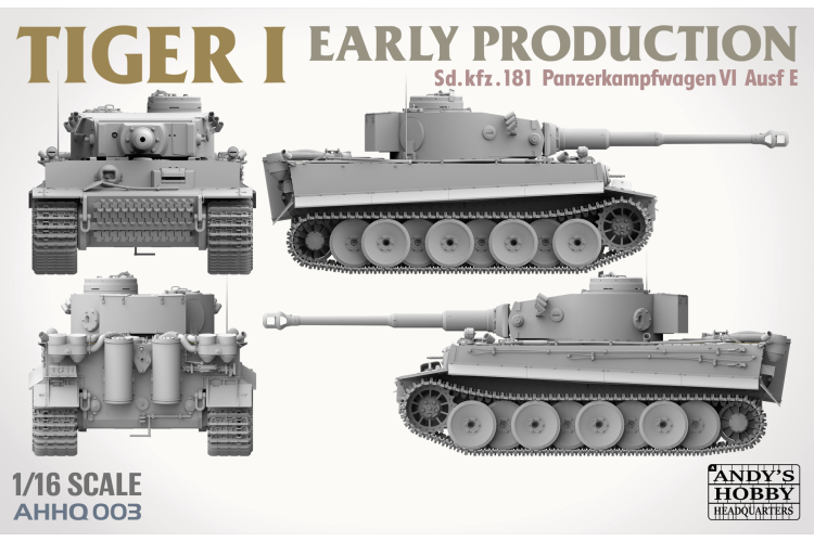 1:16 Andys Hobby Headquarters 003 Tiger I - Early - Command or Early - Ahhq003 6 - AHHQ003