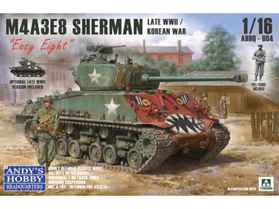 1:16 Andys Hobby Headquarters 004 M4A3E8 Sherman Late WWII Korean War - Ahhq004  - AHHQ004