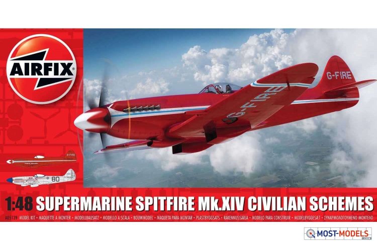 1:48 Airfix 05139 Supermarine Spitfire MKXIV Race SC - Air05139 front 1 - AF05139