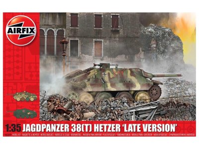 1:35 Airfix 1353 JagdPanzer 38 tonne Hetzer, Late Version - Airfix1353front - AF1353