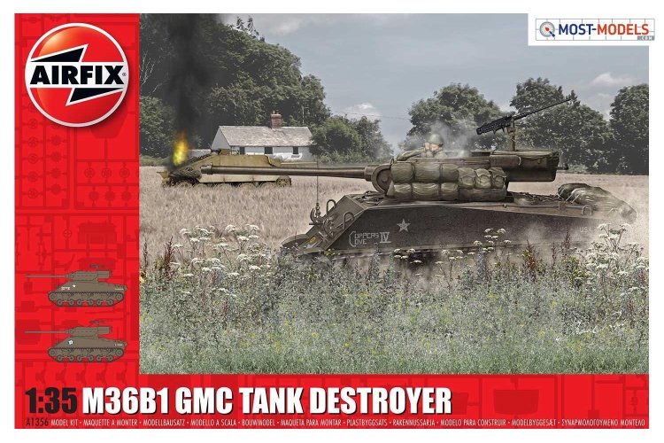 1:35 Airfix 1356 M36B1 GMC Tank Destroyer (U.S. Army) - Airfix1356 - AF1356