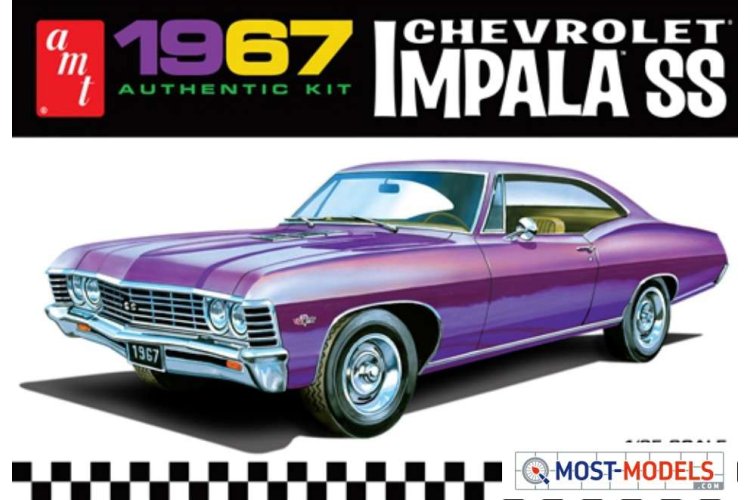 1:25 AMT 0981  1967 Chevrolet Impala SS Car - Amt0981 chevrolet kit amt models 1 - AMT0981