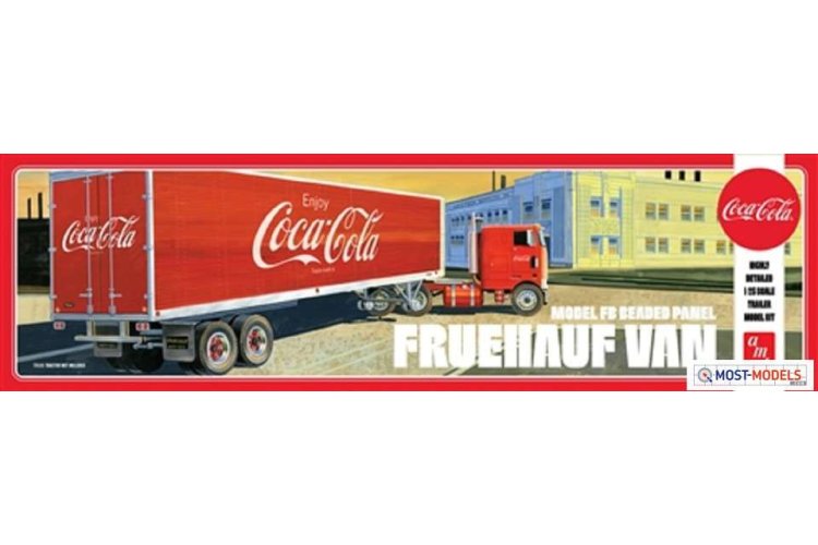 1:25 AMT 1109 Coca-Cola Beaded Panel Fruehauf Van - Semi Trailer  - Amt1109 1 - AMT1109