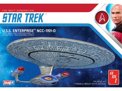 1:2500 AMT 1126 Star Trek The Next Generation U.S.S. Enterprise NCC-1701-D - Snap-it Kit - Amt1126 - AMT1126