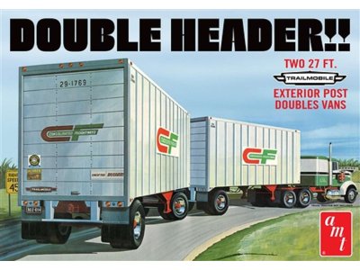 1:25 AMT 1132 Double Header - Tandem Trailers - Amt1132 - AMT1132