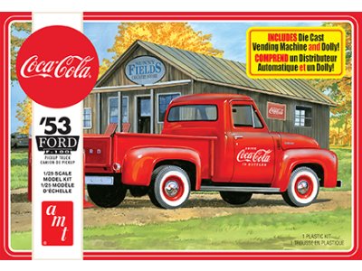 1:25 AMT 1144 1953 Ford F-100 Pickup Truck - Coca-Cola - American Car - Amt1144 1 - AMT1144