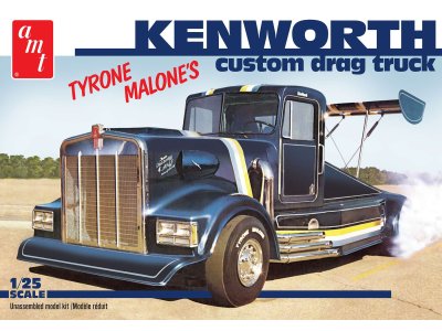 1:25 AMT 1157 Tyrone Malone's Kenworth Custom Drag Truck - Amt1157 kenworth amt models - AMT1157