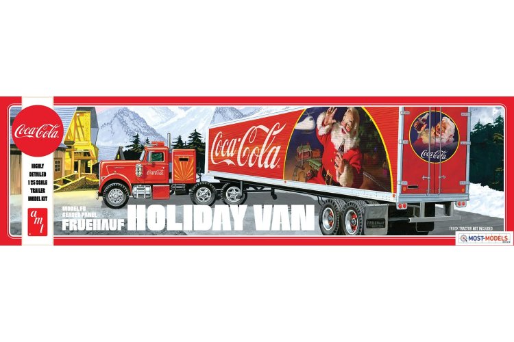 1:25 AMT 1165 Fruehauf Holiday Hauler Semi Trailer (Coca Cola) - Amt1165 - AMT1165