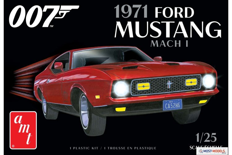 1:25 AMT 1187 James Bond 1971 Ford MUSTANG Mach I - Amt1187m 007 ford mustang mach 1 hr final 1 - AMT1187