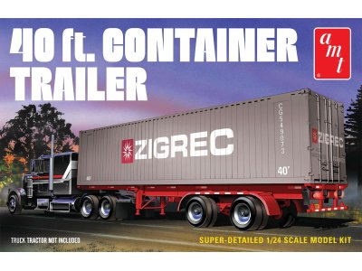 1:24 AMT 1196 40 FT Semi Container Trailer  - Amt1196 - AMT1196