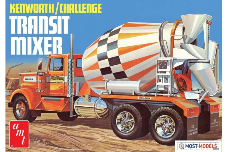 1:25 AMT 1215 Kenworth/Challenge Transit Cement Mixer Truck - Amt1215 1 - AMT1215