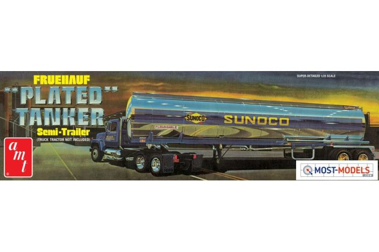 1:25 AMT 1239 Sunoco Fruehauf Plated Tanker Trailer - Amt1239 sunoco chrome tanker final hr 1 - AMT1239