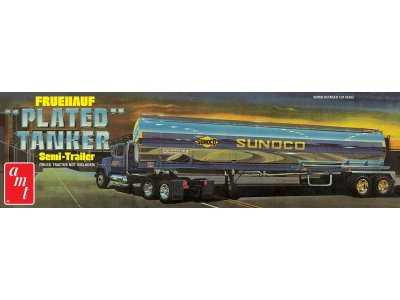 1:25 AMT 1239 Sunoco Fruehauf Plated Tanker Trailer - Amt1239 sunoco chrome tanker final hr - AMT1239