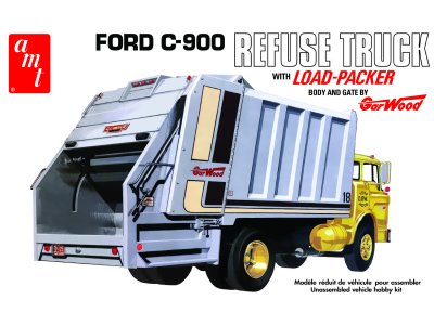 1:25 AMT 1247 Ford C-900 Refuse Garbage Truck with load-packer - Amt1247 ford c 900 garwood lp900 - AMT1247