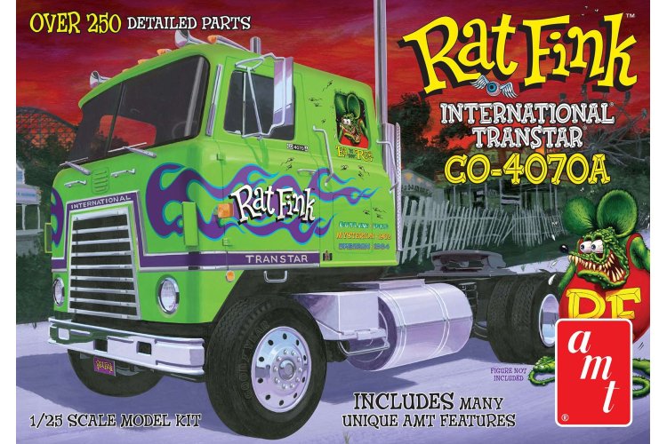 1:25 AMT 1291 International Transtar CO-4070A RAT FINK Truck - Amt1291 rat fink co 4070a final hr 1 - AMT1291