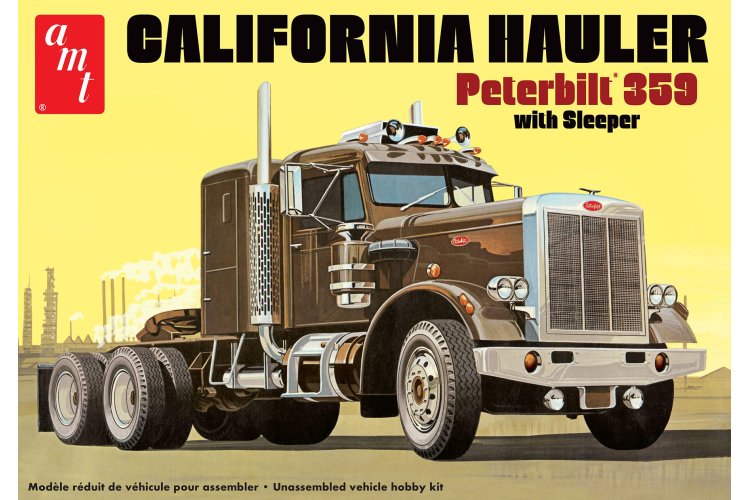 1:25 AMT 1327 Peterbilt 359 Truck - California Hauler with Sleeper - Amt1327 california hauler with sleeper final hr 1 - AMT1327