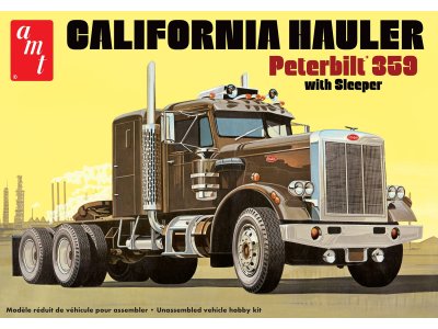1:25 AMT 1327 Peterbilt 359 Truck - California Hauler with Sleeper - Amt1327 california hauler with sleeper final hr - AMT1327