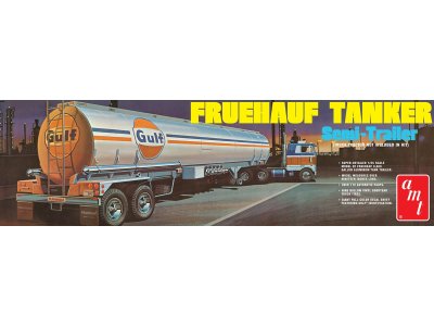 1:25 AMT 1354 Gulf Fruehauf Tanker - Semi Trailer - Amt1354 - AMT1354