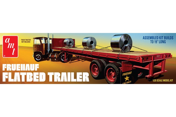 1:25 AMT 1399 Fruehauf Flatbed Trailer - Amt1399 - AMT1399