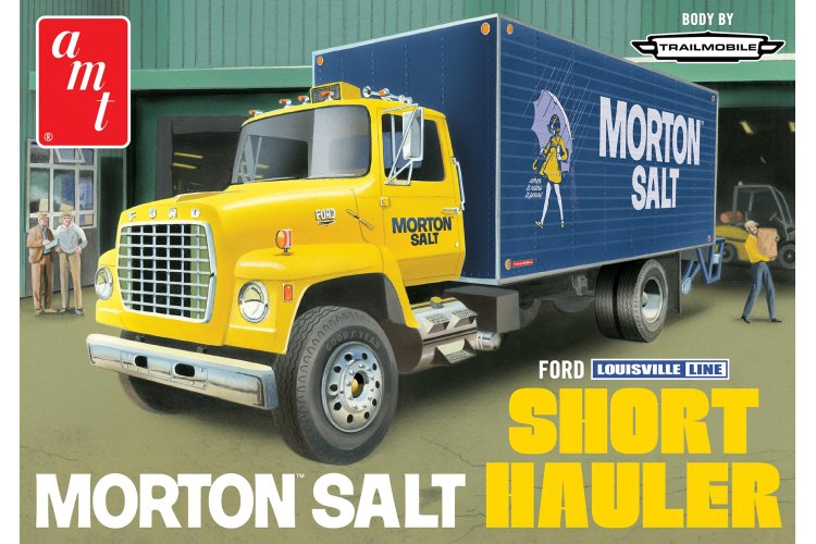 1:25 AMT 1424 Ford Louisville Line Truck Morton Salt Short Hauler - Amt1424 1 - AMT1424