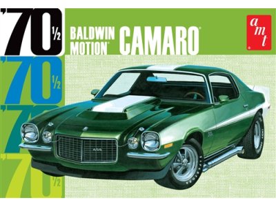 1:25 AMT 0855  1970 1/2 Baldwin Motion Camaro - Molded in Green - Amt855 2 - AMT0855