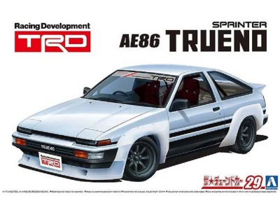 1:24 Aoshima 05896 TRD AE86 Sprinter Trueno N2 1985 Toyota - Ao05896 - AO05896