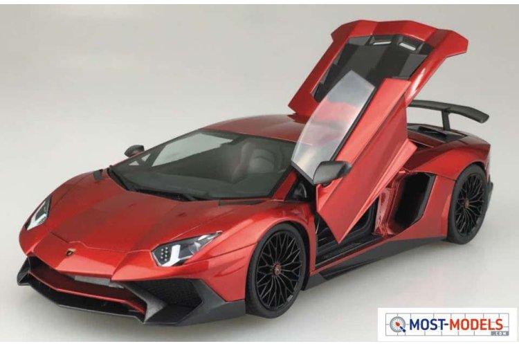 1:24 Aoshima 06120 Lamborghini Aventador SV2015 Car - Ao06120 1 aoshima aos 06120 lamborghini aventador sv kit - AO06120