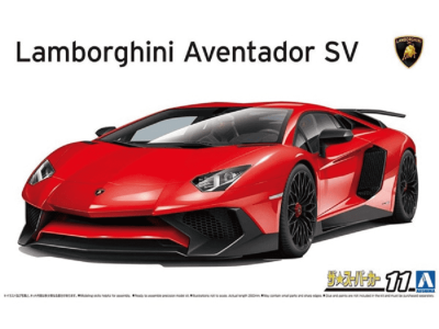 1:24 Aoshima 06120 Lamborghini Aventador SV2015 Car - Ao06120 lamborghini - AO06120