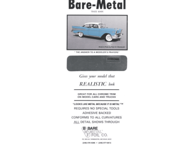 Bare Metal Foil 001 Chrome Foil - Baremetalfoil001 chrome - BMF001-XS