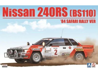 1:24 Beemax 24014 Nissan 240RS [BS110] '84 Safari Rally Ver. - Bee b24014front - BEE24014