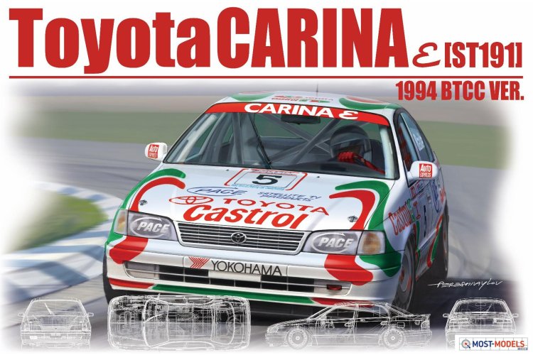 1:24 Beemax 24024 Toyota Carina E (ST191) ’94 BTCC Ver. - Bee b24024 - BEE24024