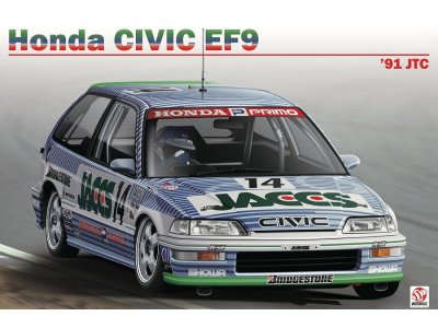 1:24 Beemax 24030 Honda Civic EF9 Gr.A 1991 JTC InterTEC - Auto - Bee24030 1 - BEE24030