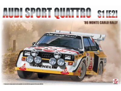 1:24 Beemax 24035 Audi Sport Quattro S1 (E2) - 86 Monte Carlo Rally - Bee24035 - BEE24035
