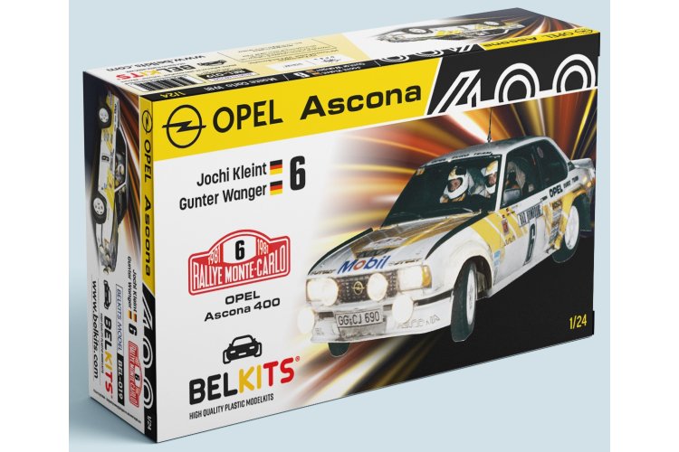 1:24 Belkits 019 Opel Ascona 400 - Rally Monte Carlo 1981 - Rally Auto - Bel019 1 - BEL019