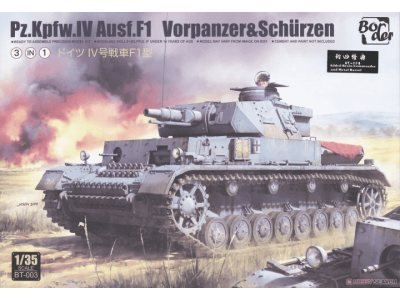1:35 Border Model BT003 Pz.Kpfw.IV.Ausf.F1 Vorpanzer & Schürzen - 3in1 - Bmbt003 - BMBT003