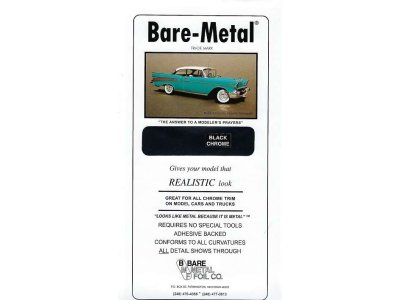 Bare Metal Foil 007 Black Chrome Foil - Bmf007 - BMF007-XS