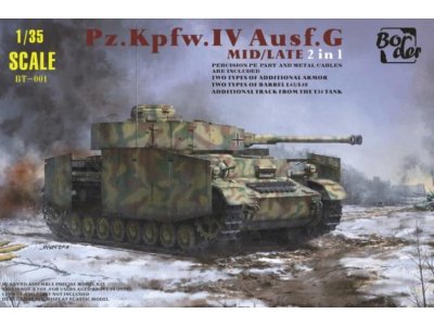 1:35 Border Model BT001 Pz.Kpfw.IV Ausf.G Mid/Late 2 in 1 - Borbt001front - BMBT001