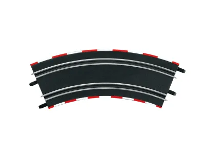 Carrera GO!!! Bocht 3/45° Racebaan stukken - 323mm lang - 4 Baandelen - Car20061645 1 - CAR20061645