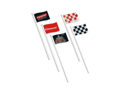 1:43 Carrera GO!!! Decoratieve vlaggen - 10 stuks - Car20061650 1 - CAR20061650