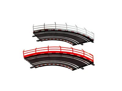 Carrera GO!!! Vangrails - 10 Stuks (5x Grijs en 5x Rood) - Car20061651 1 - CAR20061651