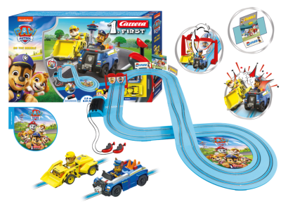 Carrera First PAW Patrol - On the Double - Chase vs. Rubble - Racebaan 2,4m - Car20063057 1 - CAR20063057