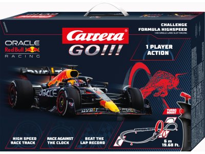 Carrera GO!!! Challenge - Challenge - Formula High Speed - Oracle Verstappen - Racetrack - Car20068002 - CAR20068002