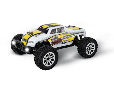 1:10 Carrera RC Offroad Pickup - Carrera Expert RC - Wit/Geel - 2,4GHz - Car370102001 1 - CAR370102001