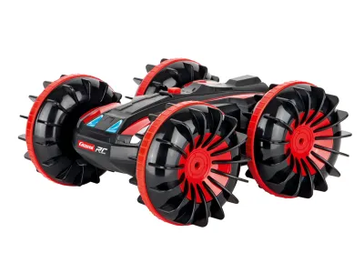 1:16 Carrera RC All-terrein Stuntauto - Waterauto - Zwart/Rood - 2,4GHz - Car370160131 1 - CAR370160131