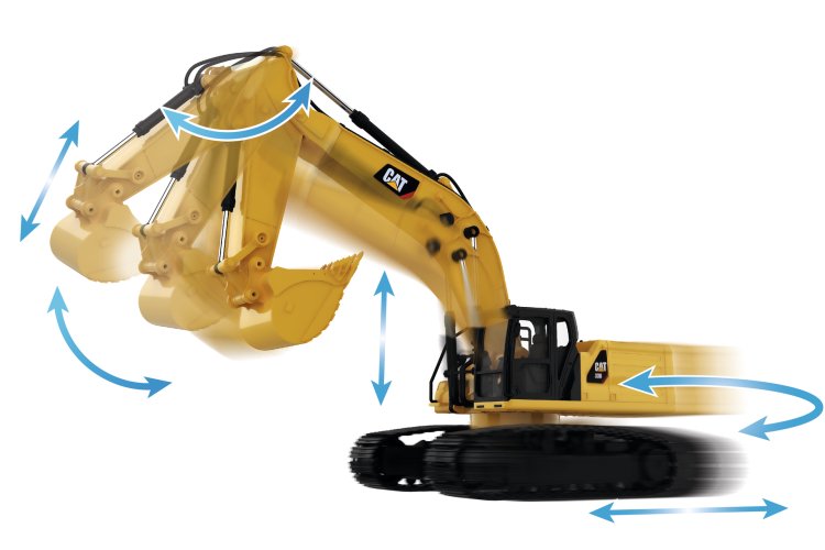 1:24 Carrera RC CAT 336 Excavator - Graafmachine - Car37025001 5 - CAR37025001