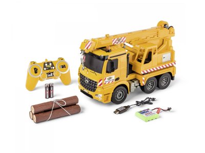 1:20 Carson 907666 RC Truck Mercedes Arocs with Crane - Crs907666 1 - CRS907666