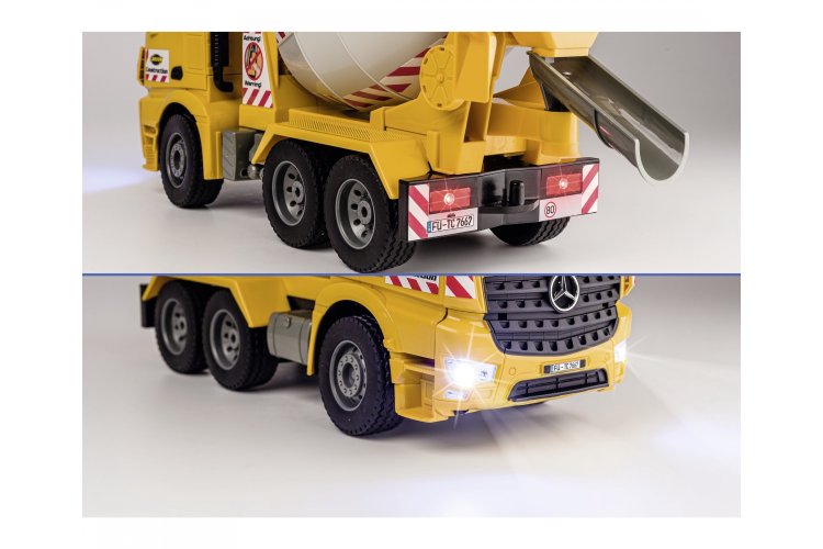 1:20 Carson 907667 RC Vrachtwagen Mercedes Arocs met Cement Mixer - Crs907667 14 - CRS907667